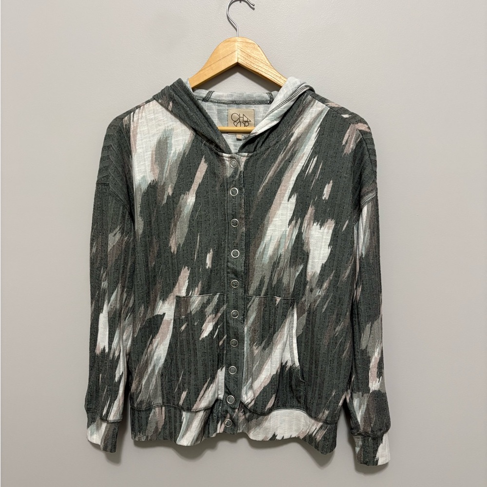 Chaser Hooded Button-Up Cardigan